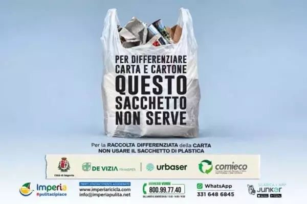 Imperia avvia una campagna per la raccolta differenziata di carta e cartone