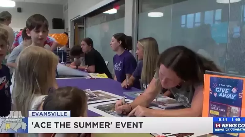 Student-Athletes Inspire Young Readers at Local Library Event
