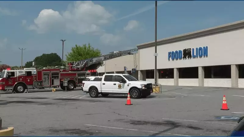 Evacuation Underway at Greenville Grocery Store Following Afternoon Fire