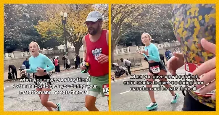 Boyfriend's Snack Sabotage During Marathon Sparks Online Outrage