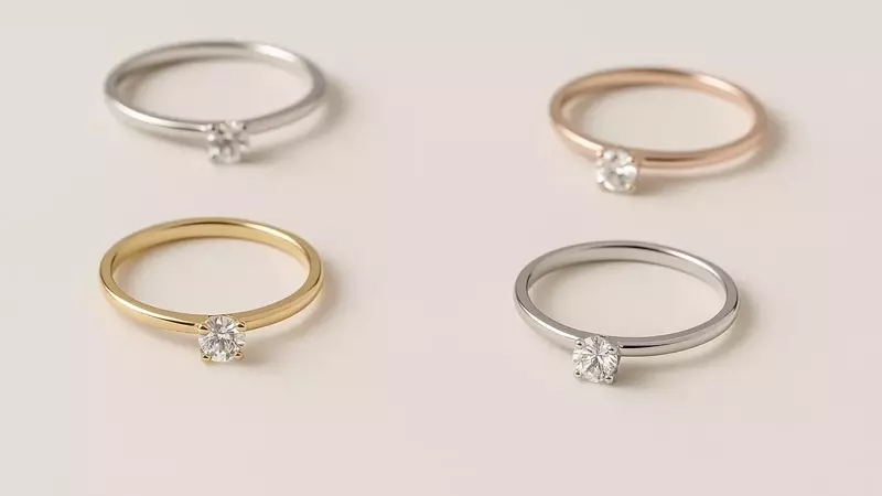 Diamond Rings with Minimalist Design