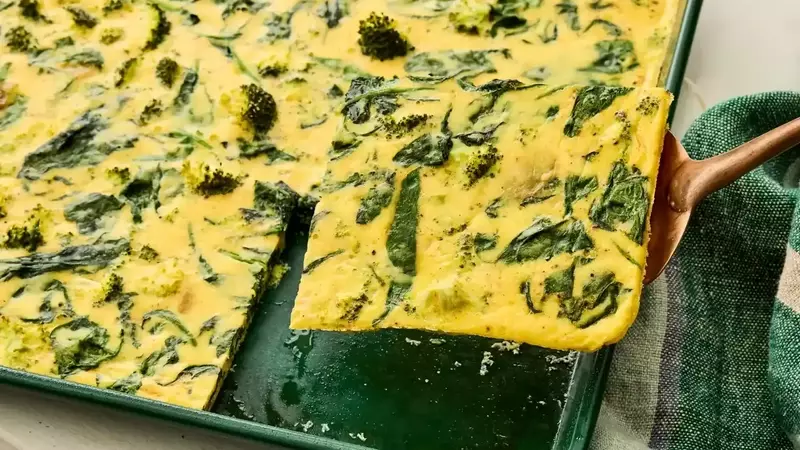 Crowd-Pleasing Spinach, Broccoli, and Parmesan Quiche