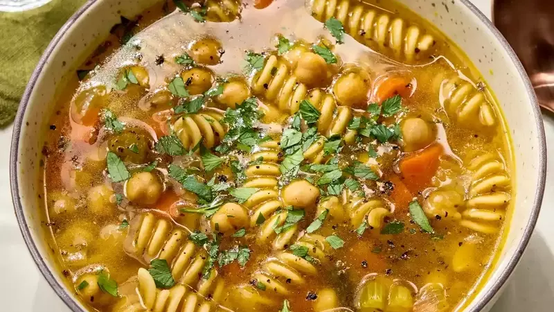 Hearty Chickpea Noodle Soup: A Wholesome 30-Minute Meal