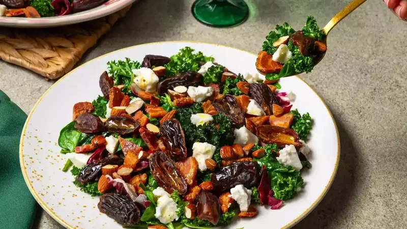Bacon and Date Salad with Tangy Vinaigrette