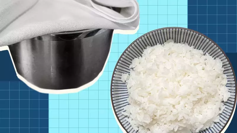 Achieve Fluffy, Perfectly Cooked Rice with This Simple Kitchen Towel Method