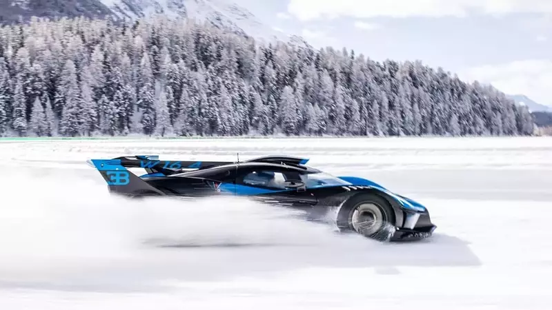 Bugatti Hypercars Showcase Dazzling Ice Drifting Performance in St. Moritz