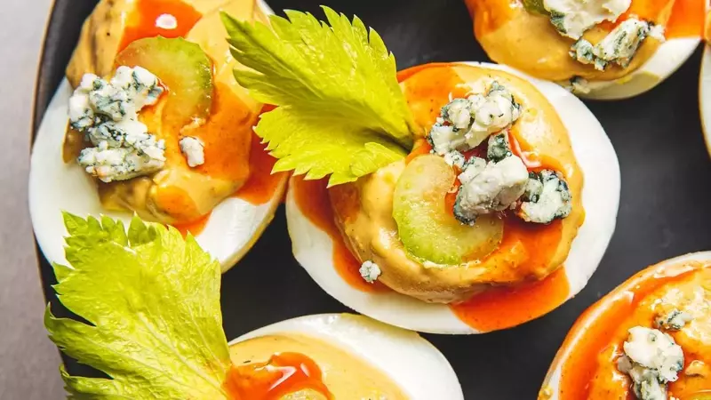 Spicy Blue Cheese Deviled Eggs: A Culinary Fusion