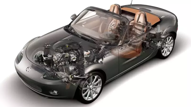 Mazda Engineers Covertly Installed a V6 Engine in a Miata Prototype