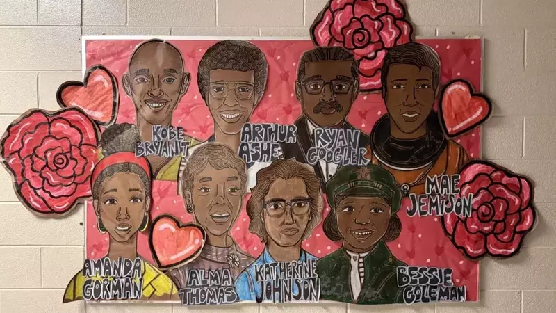 Inspiring Black History Month Displays by Art Teacher Go Viral