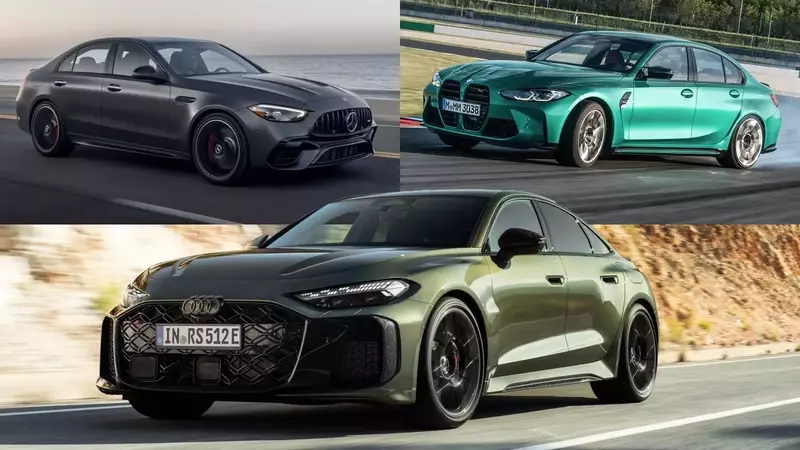 Audi RS 5, BMW M3, and Mercedes-AMG C63: A Performance Sedan Showdown
