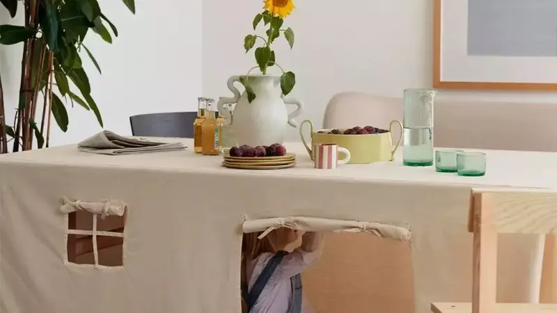 Crafting Whimsical Worlds: The DIY Tablecloth Playhouse