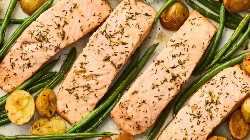 Effortless Sheet-Pan Salmon with Roasted Vegetables
