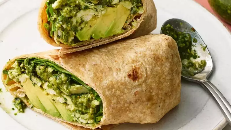 The Ultimate High-Protein Chicken Wrap with Zesty Pesto