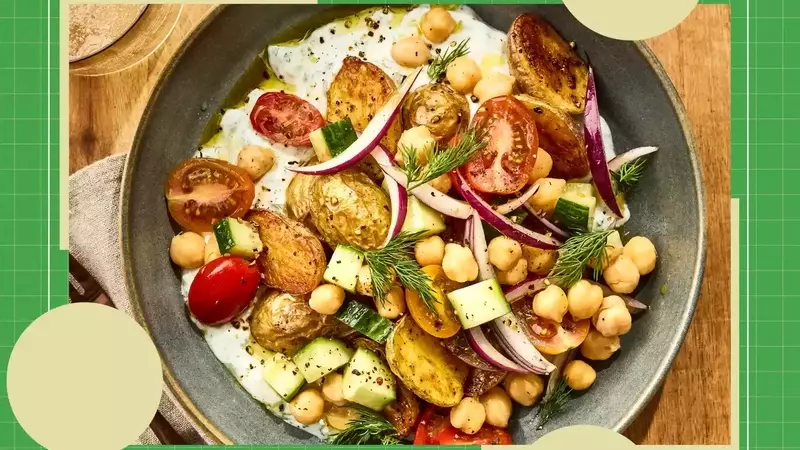 Roasted Potato Tzatziki Bowls: A Delightful and Nutritious Meal