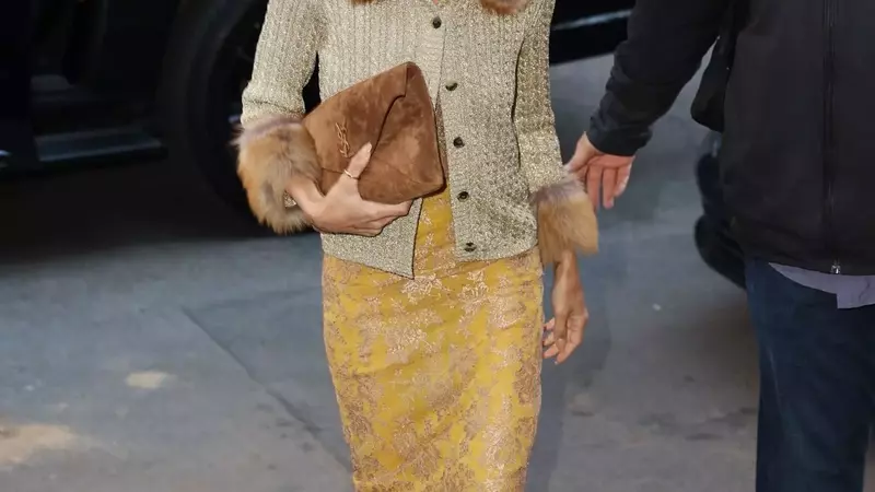 Zoë Kravitz Previews Met Gala Look with Saint Laurent Ensemble