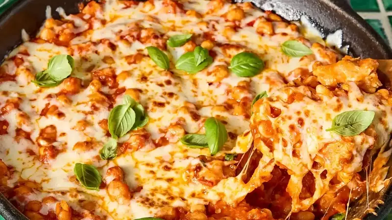 One-Pan Chicken Parmesan with White Beans
