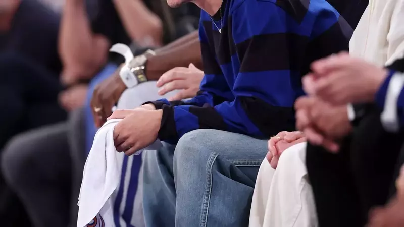 Timothée Chalamet's NBA Playoff Style Statement