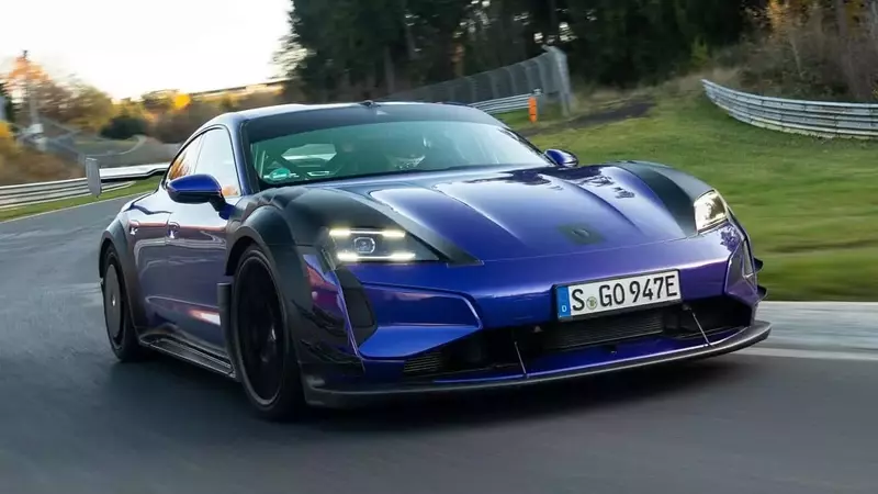 Porsche Taycan Turbo GT Manthey Claims New Nürburgring Record