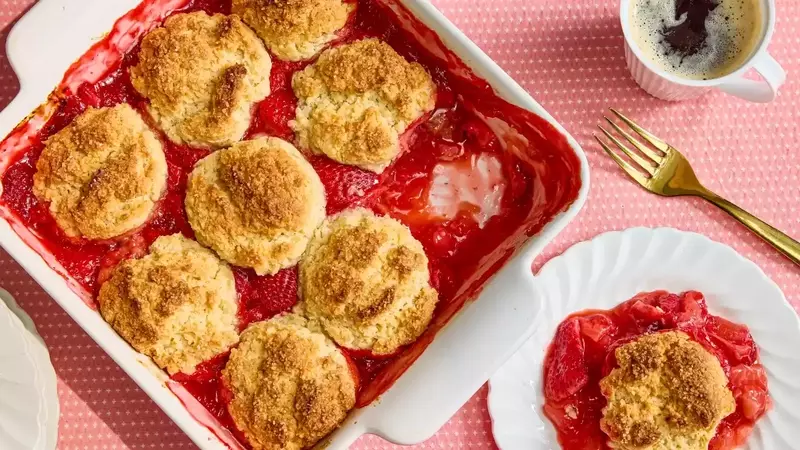 Perfect Strawberry Cobbler with Biscuit Topping