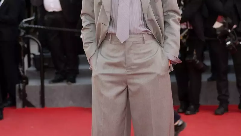 Renate Reinsve Borrows Stellan Skarsgård's Suit, Sparking a New Cannes Trend