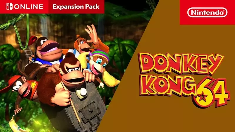 Donkey Kong 64 Joins Nintendo Switch Online Expansion Pack