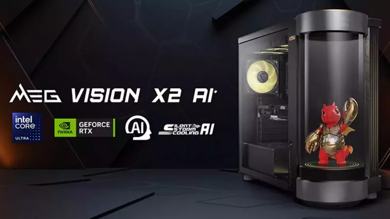MSI Unveils the MEG Vision X2 AI⁺: A Desktop PC Featuring an AI Companion and Cylindrical Display