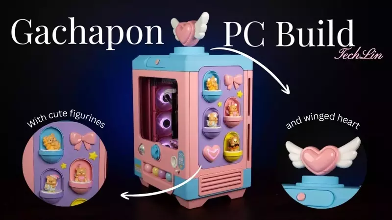A Whimsical Gachapon PC Build Steals the Show at Computex