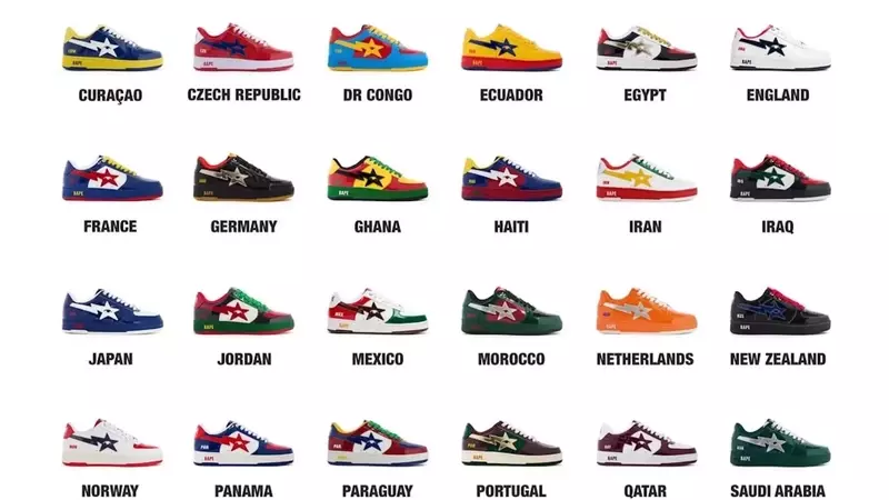 BAPE and KidSuper Unite for 2026 World Cup Sneaker Collection
