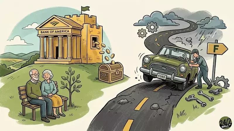 Bank of America vs. Ford: A Retirement Portfolio Showdown