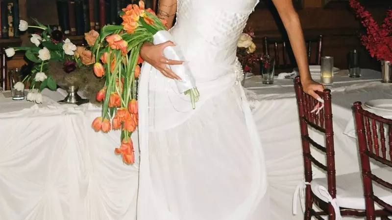 A Bronx Couple's Elegant Wedding Fashion