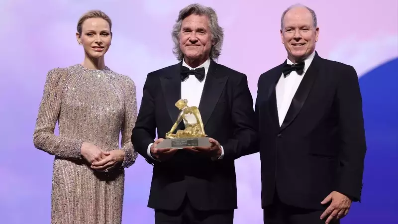 Kurt Russell Honored with Crystal Nymph Award at Monte-Carlo Television Festival