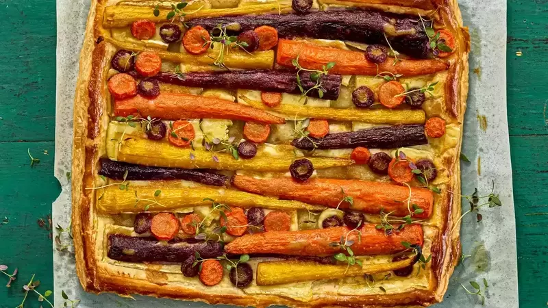 Effortless Elegance: Crafting a Savory Carrot and Brie Tart