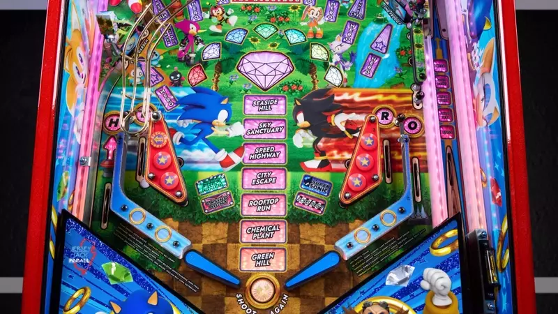 Sonic the Hedgehog Leaps into Pinball with New Jersey Jack Machine