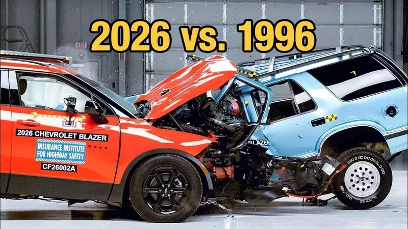 A Stark Contrast in Safety: Modern vs. Vintage Chevy Blazer Crash Test