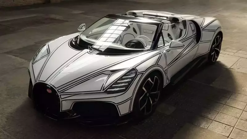 Bugatti W16 Mistral Blanc Éternel: A Unique Porcelain Masterpiece