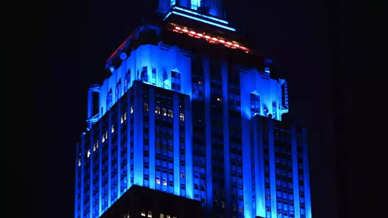 Empire State Building Lit Blue for Taylor Swift and Travis Kelce's Wedding