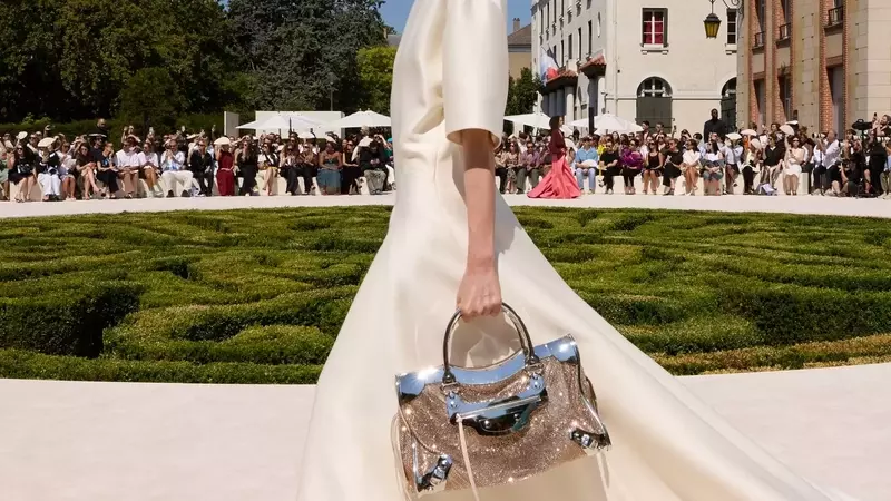 Balenciaga City Bag Receives Dazzling Couture Makeover with Shimmering Crystals