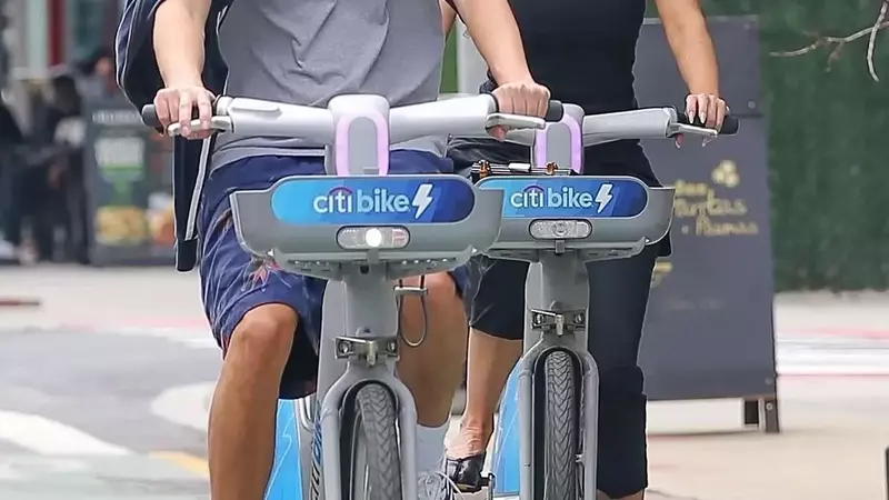 Celebrities Embrace Citi Bikes for Summer Romance in New York City