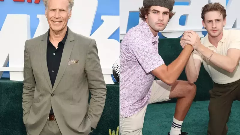 Will Ferrell's Sons Playfully Rib Him About Basketball Skills at Premiere