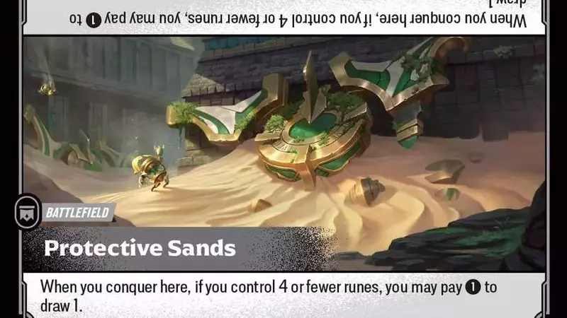 Riftbound: Vendetta Unveils 'Protective Sands' Battlefield