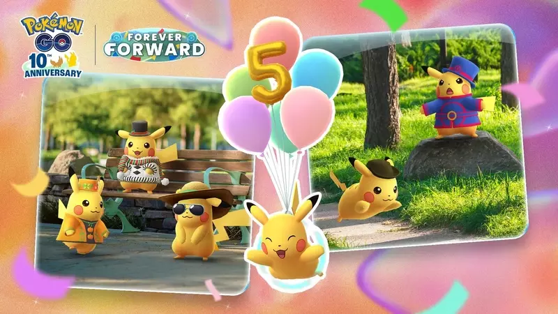 Pikachu Celebration Event Returns to Pokemon GO with Abundant Costumed Forms