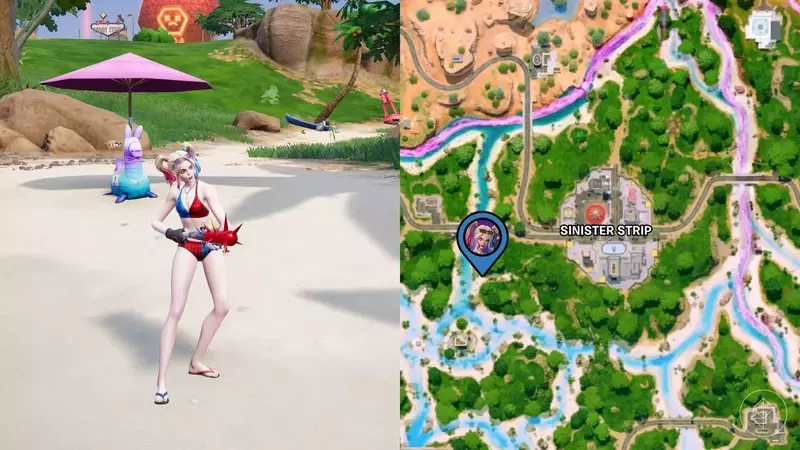 Discovering Harley Quinn in Fortnite Chapter 7 Season 3