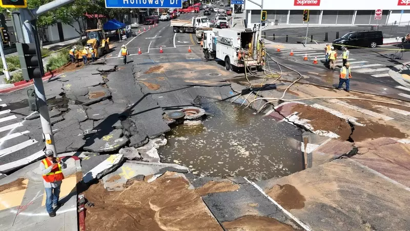 West Hollywood Faces Major Disruptions After Historic Water Main Burst