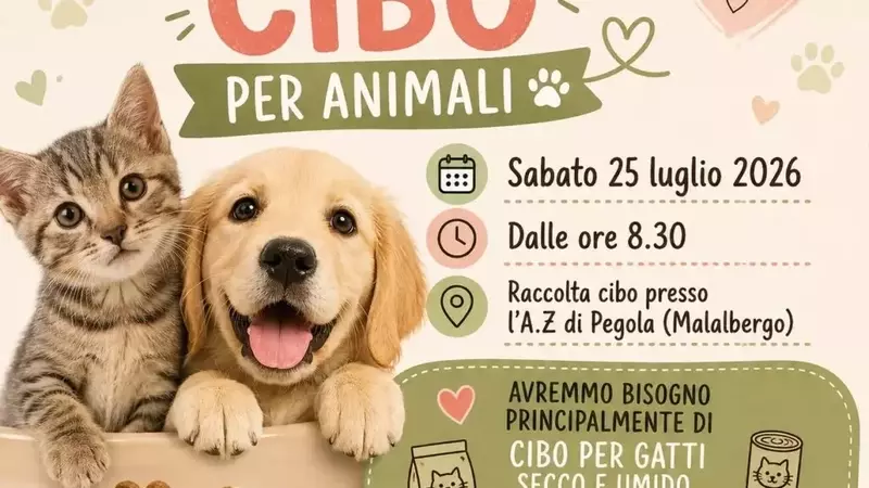 Iniziativa di Raccolta Cibo OIPA a Malalbergo per Animali bisognosi
