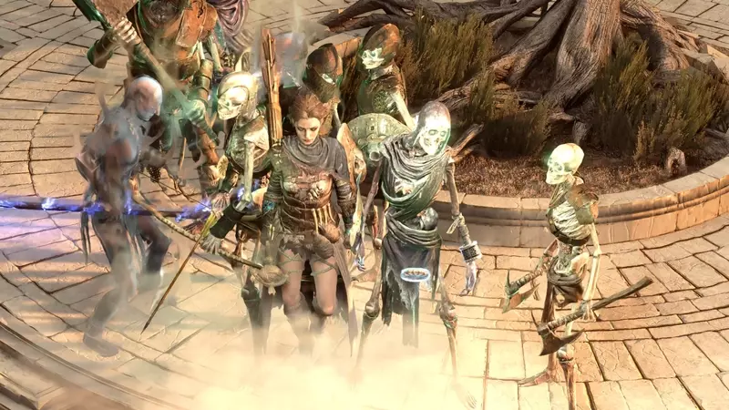 Path of Exile 2: Summoning an army of 2,000 skeletons, an ultimate frame rate shredder