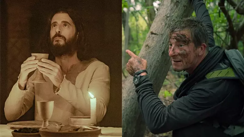 Jesus Rappels in 'The Chosen' x Bear Grylls Crossover Event