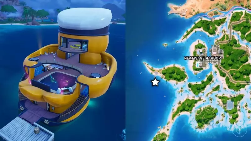 Locating the Duck Yacht Dance Floor in Fortnite Chapter 7 Season 3