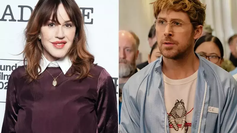 Molly Ringwald Amused by Ryan Gosling's 'Moppy Ringwald' Set Companion