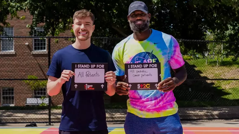 MrBeast and LeBron James Join Forces for Pediatric Cancer Campaign