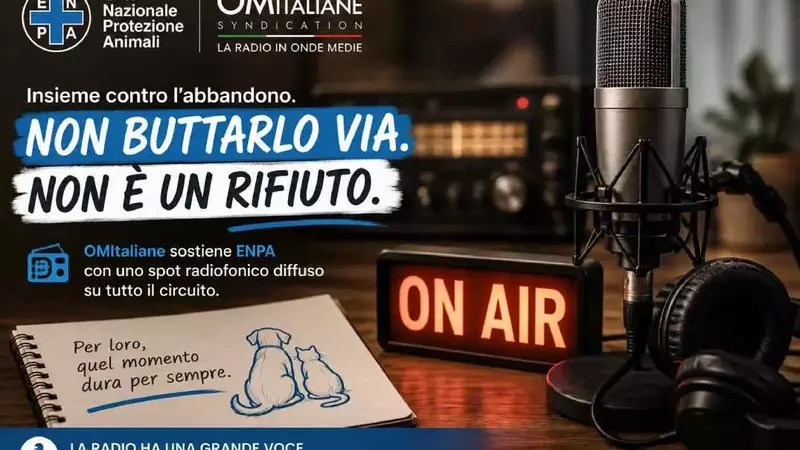 Iniziativa Radiofonica Contro l'Abbandono Animale: ENPA e OMItaliane Insieme